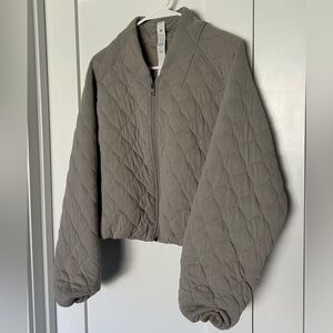 Lululemon Quilted Light Green Jacket, Size 12